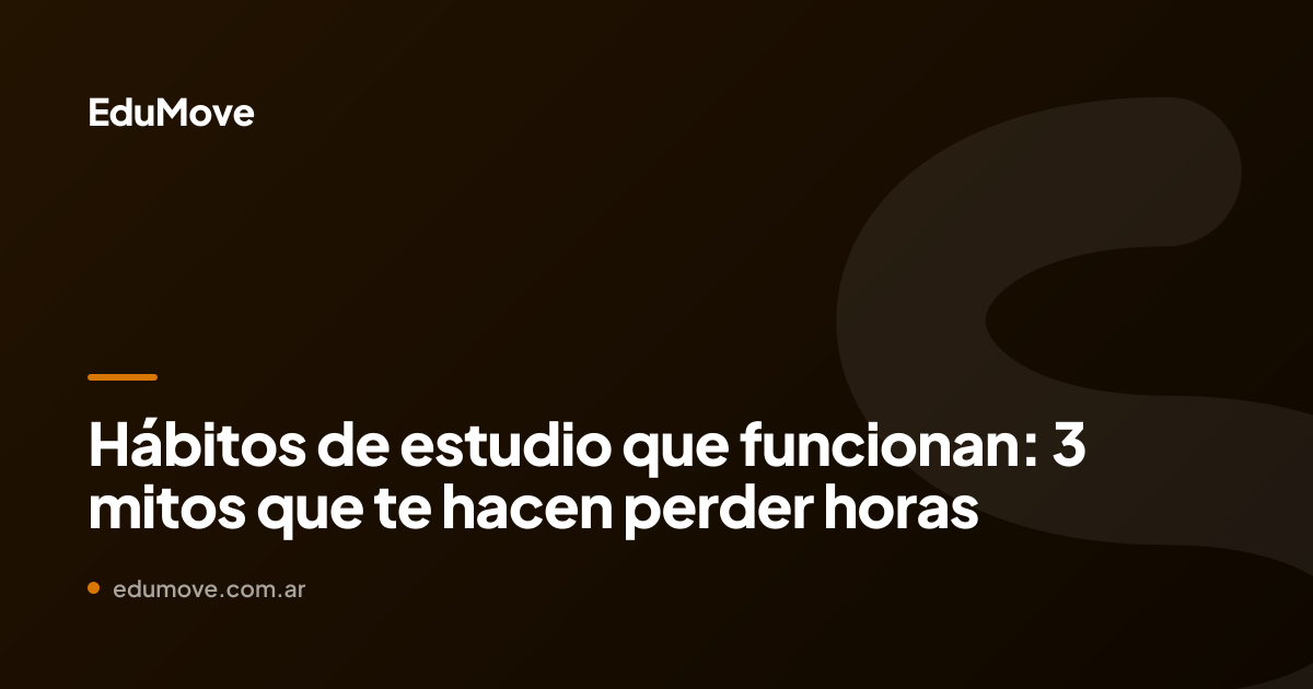 hábitos de estudio