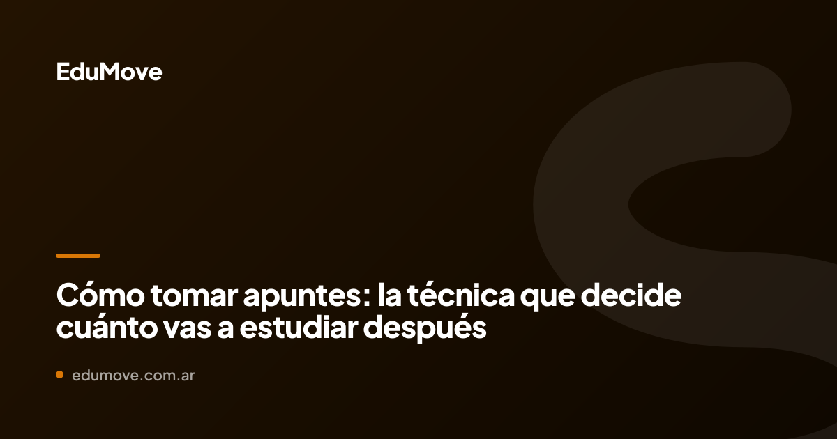 tomar apuntes
