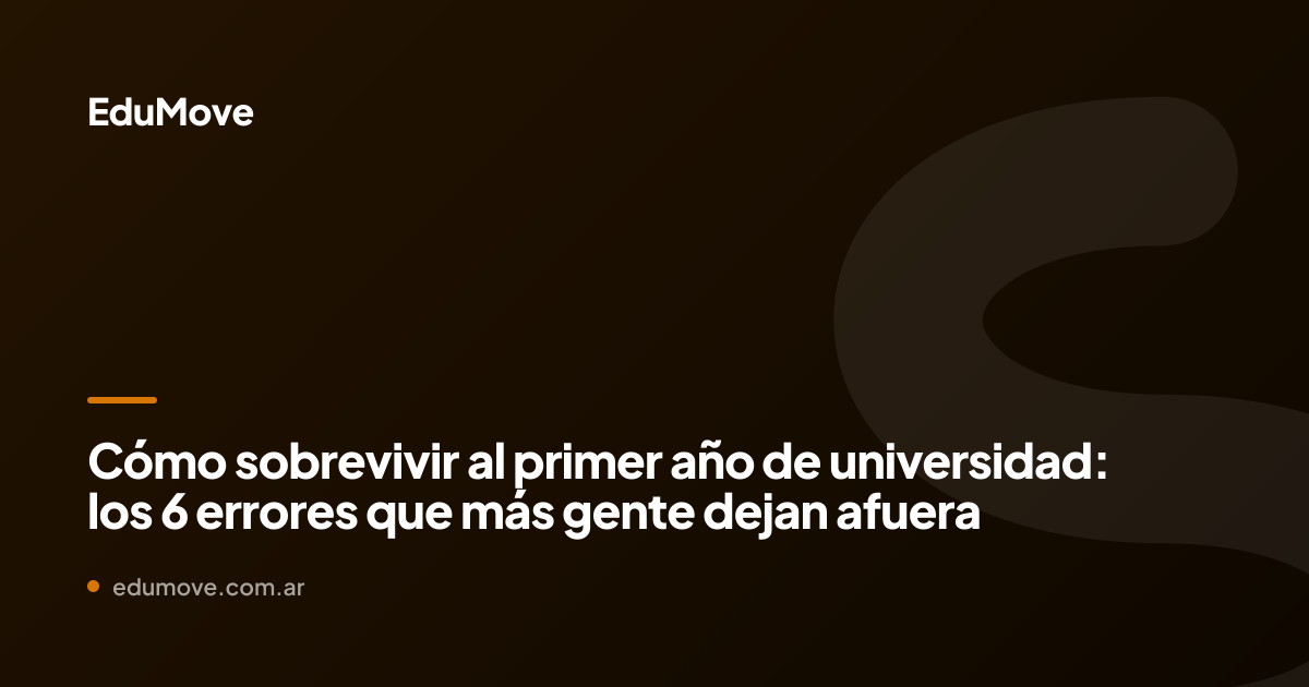 primer año universidad