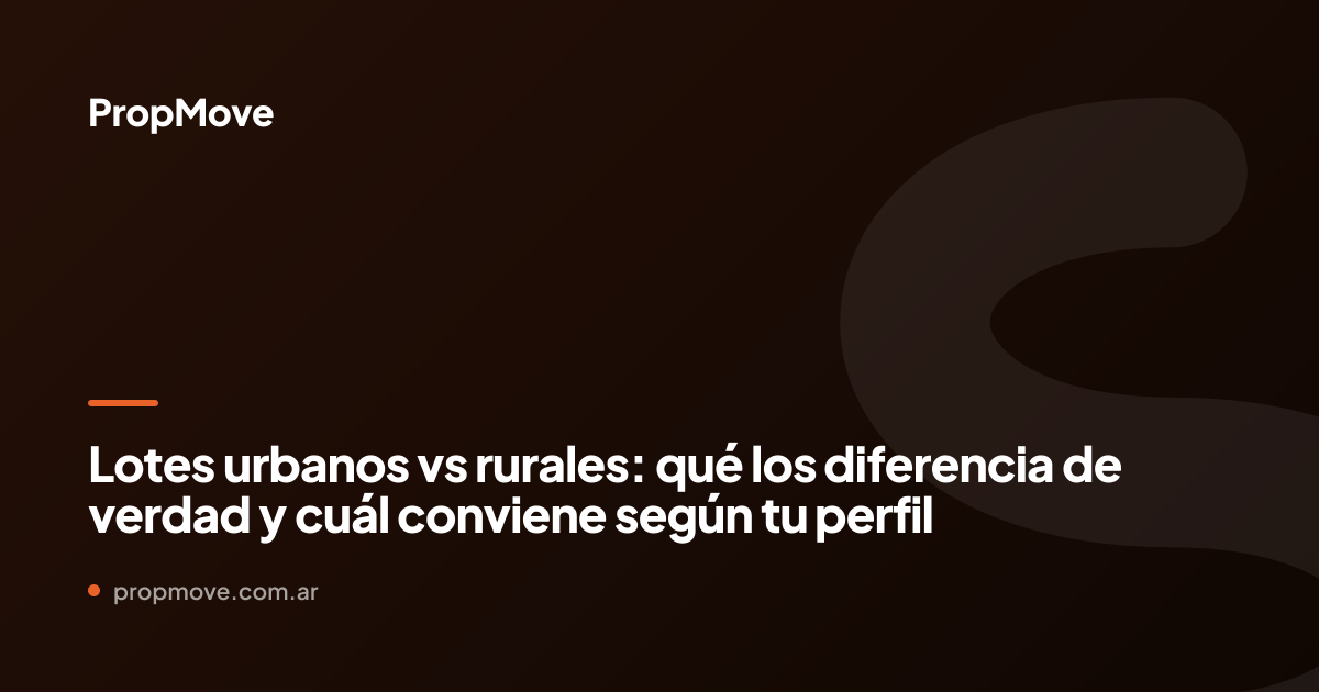 lotes urbanos