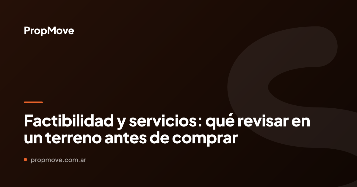 factibilidad de servicios