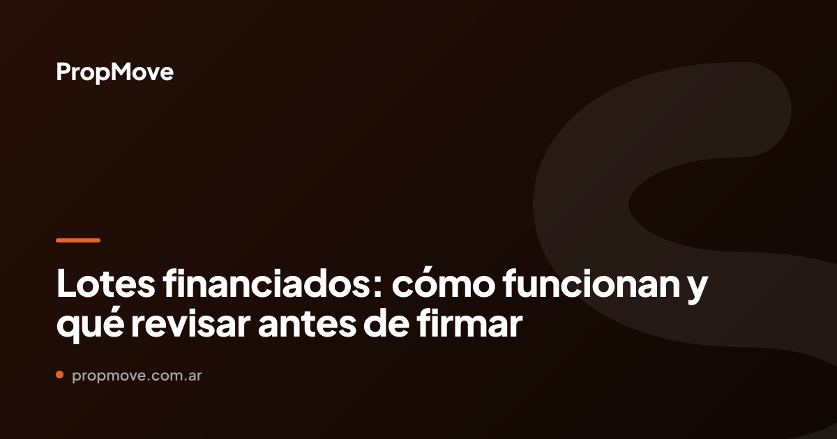 lotes financiados