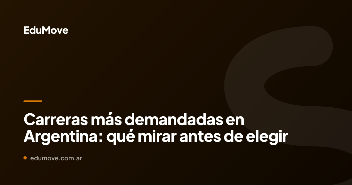 carreras demandadas