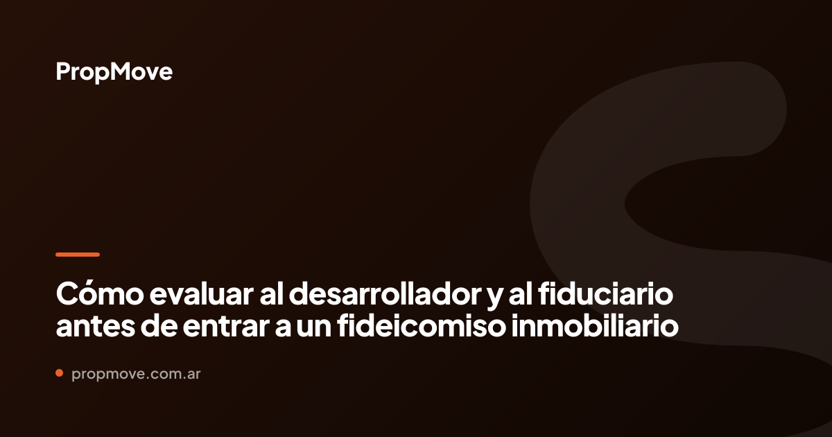 fideicomiso inmobiliario