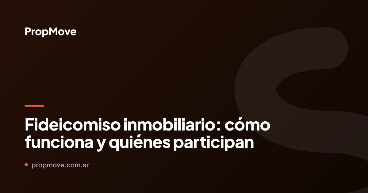 fideicomiso inmobiliario