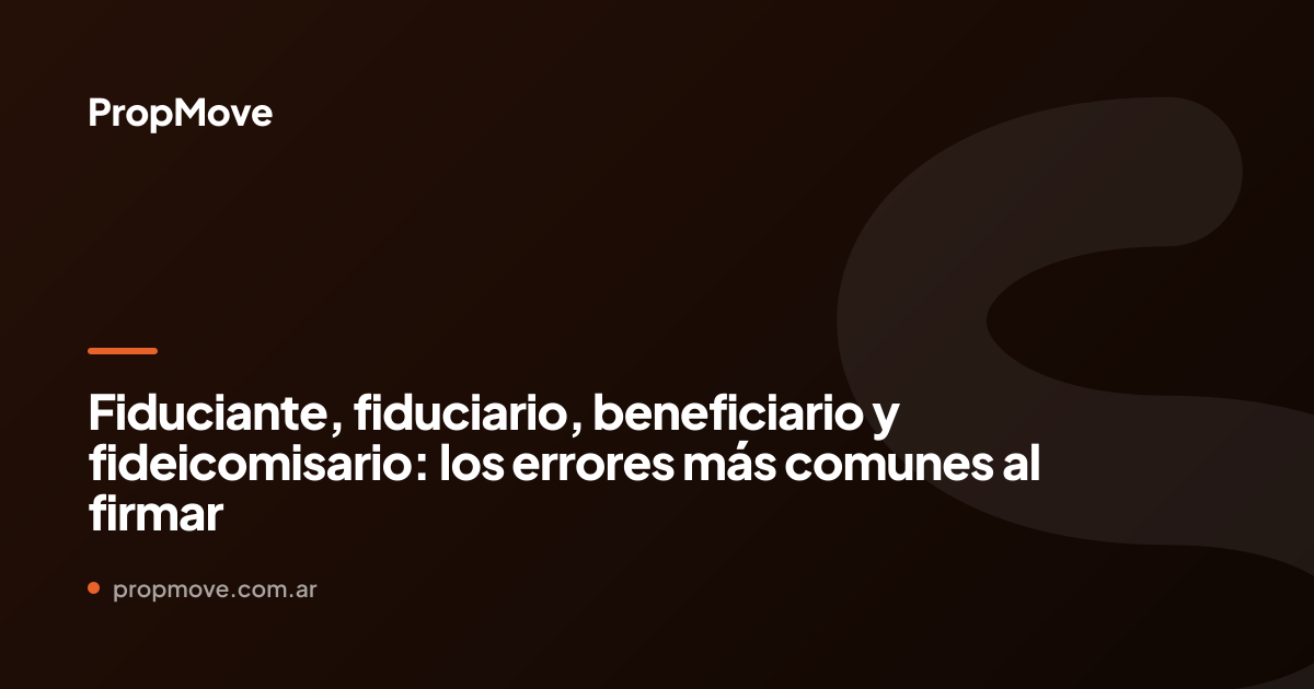 fideicomiso inmobiliario