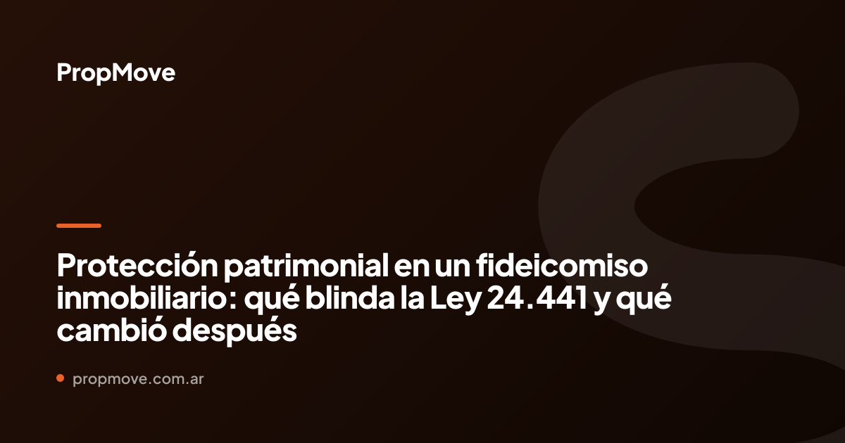 fideicomiso inmobiliario