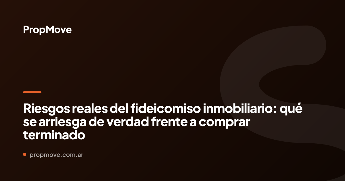 fideicomiso inmobiliario