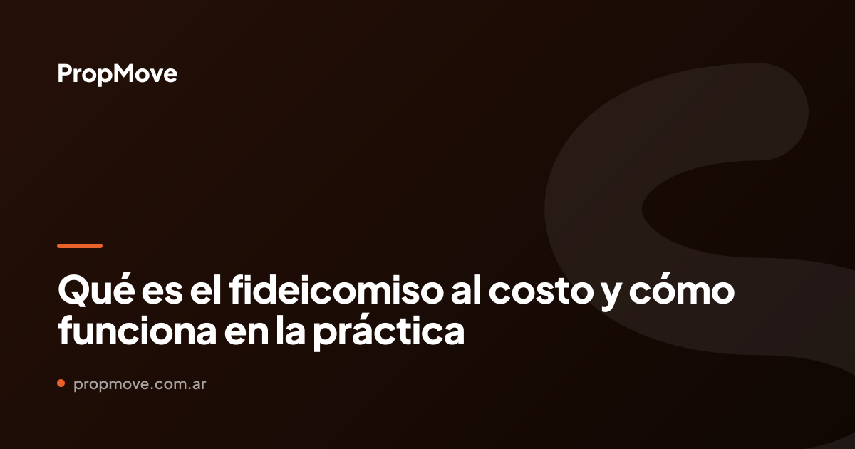 fideicomiso al costo