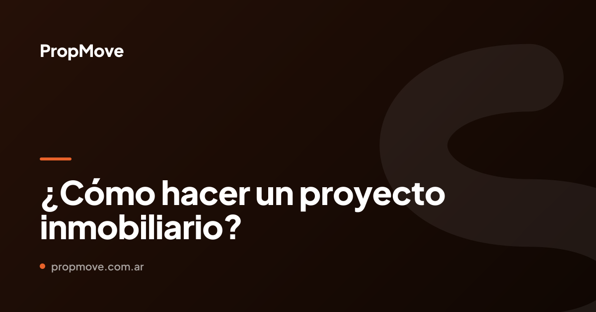proyecto inmobiliario