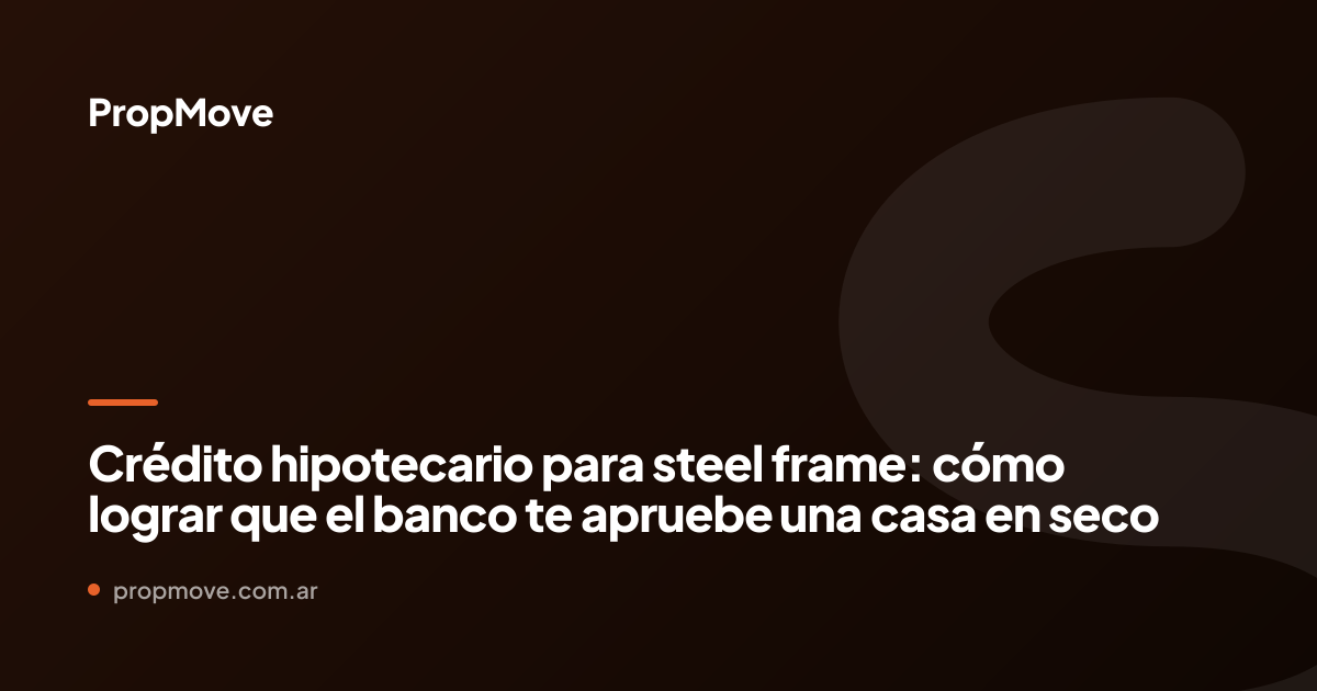 crédito hipotecario