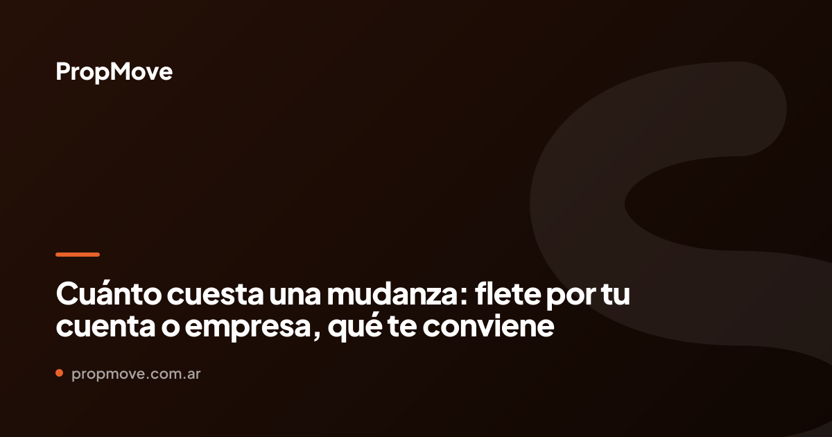 mudanza