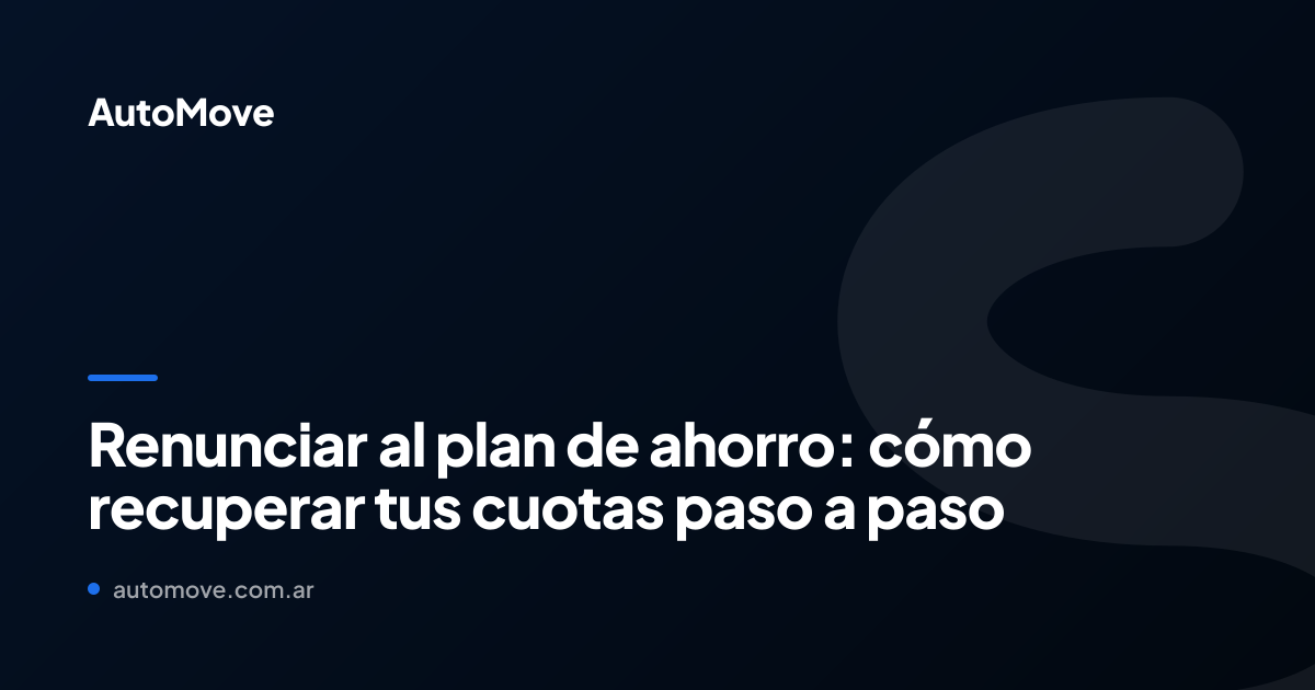 plan de ahorro