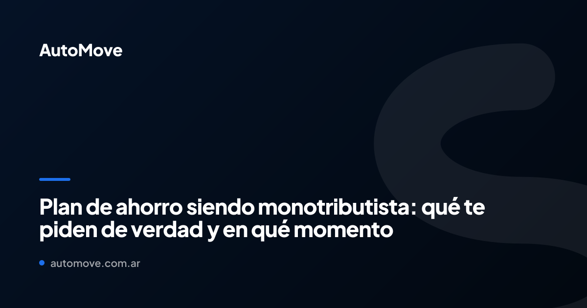 plan de ahorro