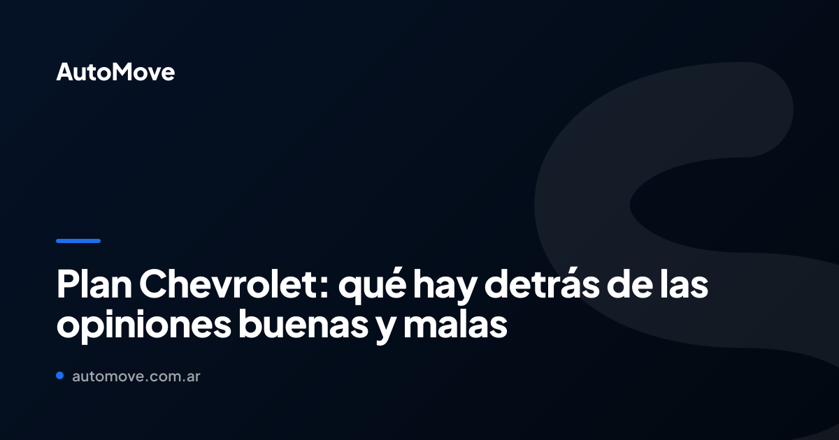 plan chevrolet