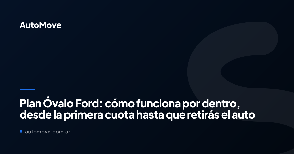 Plan Óvalo